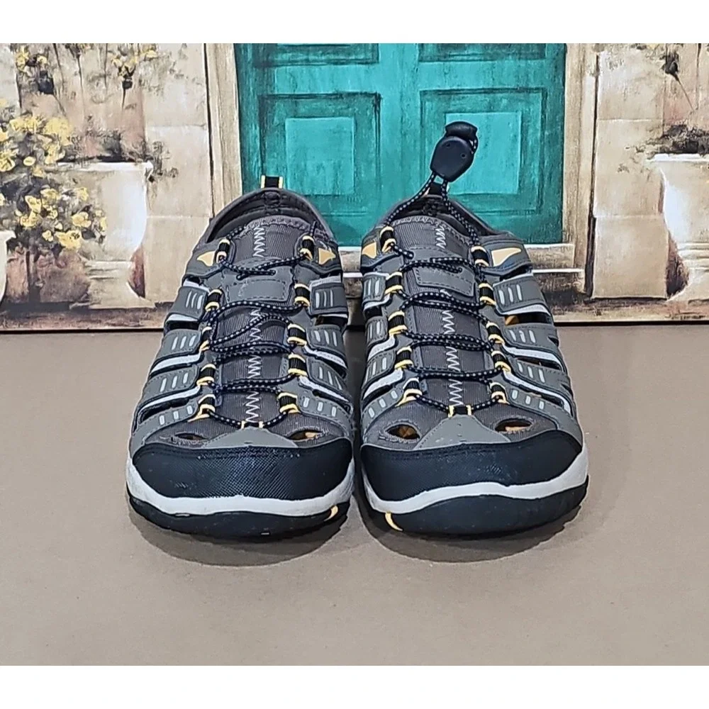 Eddie Bauer Mens Brown Athletic Outdoor Drawstring Water Shoes Size 9M